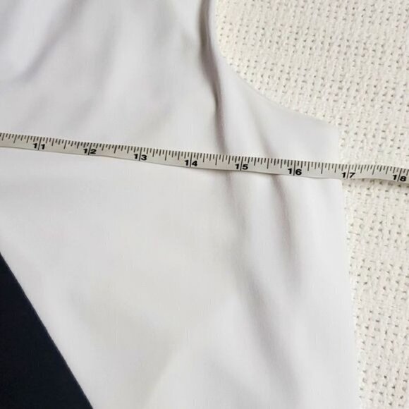 Joseph Ribkoff Lined Black & White Sleeveless Event Sz. 8 Dress w Pockets - Picture 3 of 7